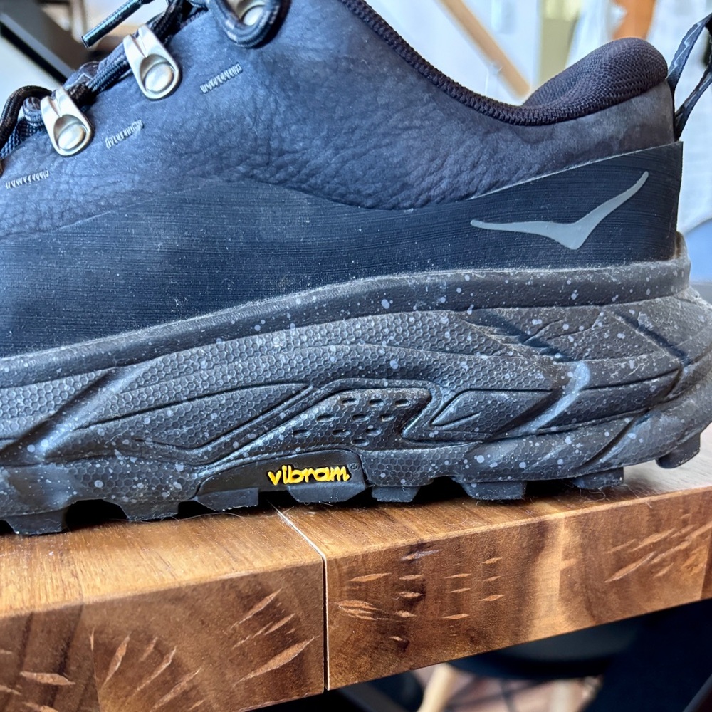 Hoka Tor Summit Black Hiking Trail Shoes Lightweight Size 9,5US Men’s - Picture 3 of 7